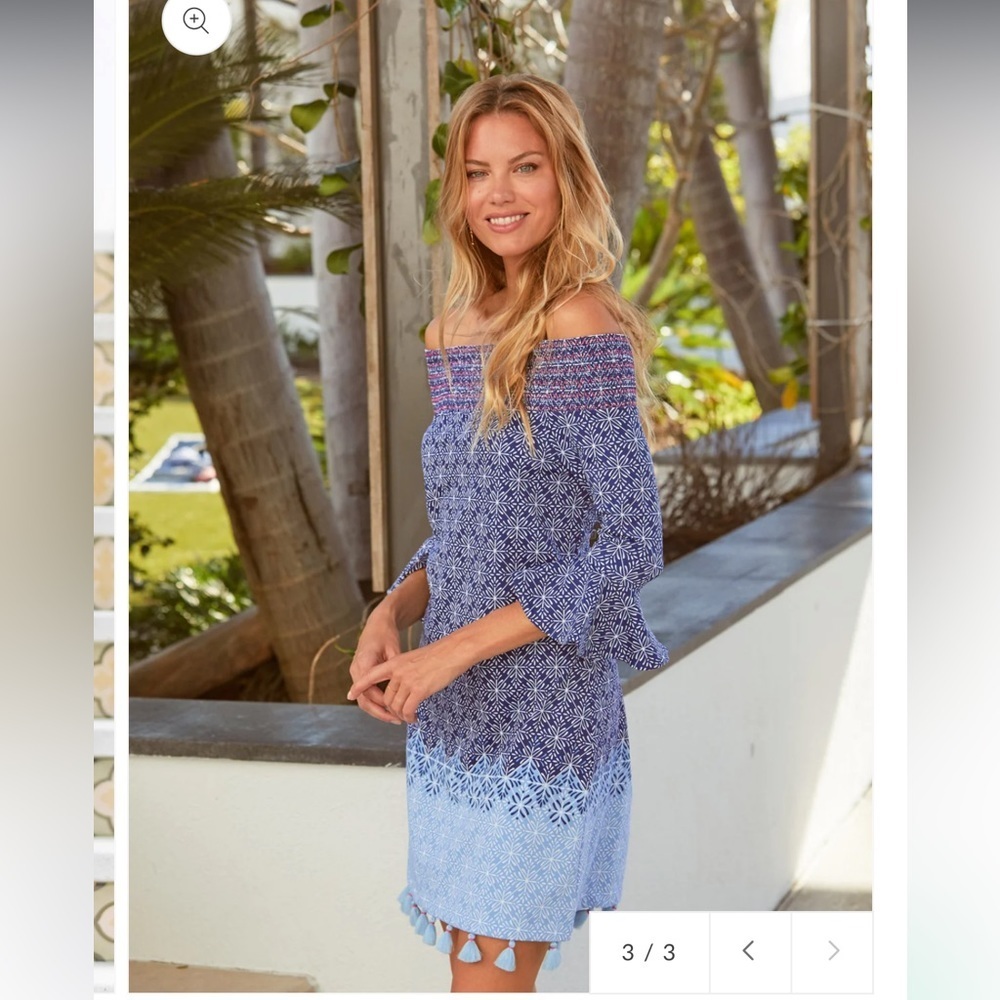 Cabana life West Indies Off The Shoulder Dress